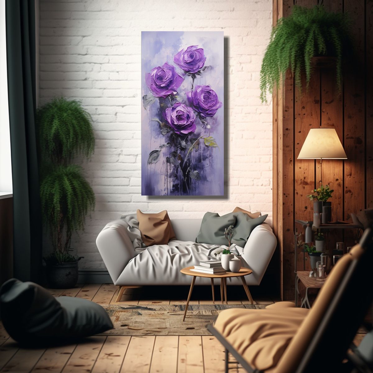 GENERICO - Pintura En Lienzo Estilo Vanguardia Clásica Con 70x140 Cm
