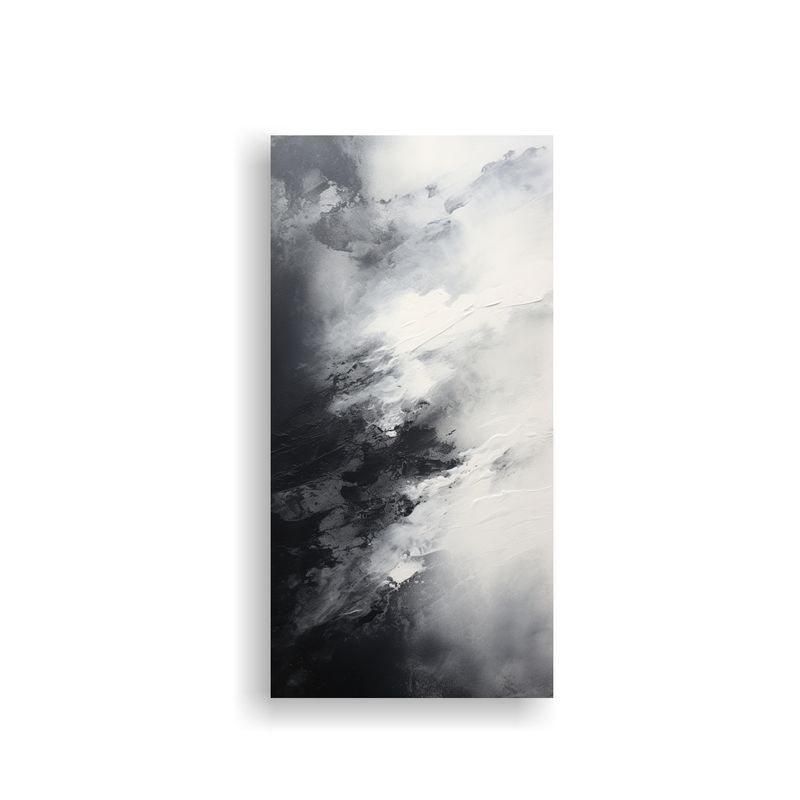 GENERICO - Cuadro Abstracto Reflejando El Cambio Climático 50x100 Cm