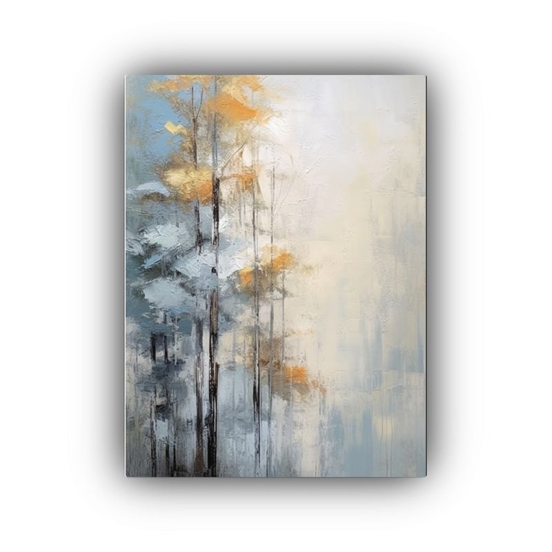 GENERICO - Pintura Abstracta En Bastidor Vintage De Paisaje 80x120 Cm