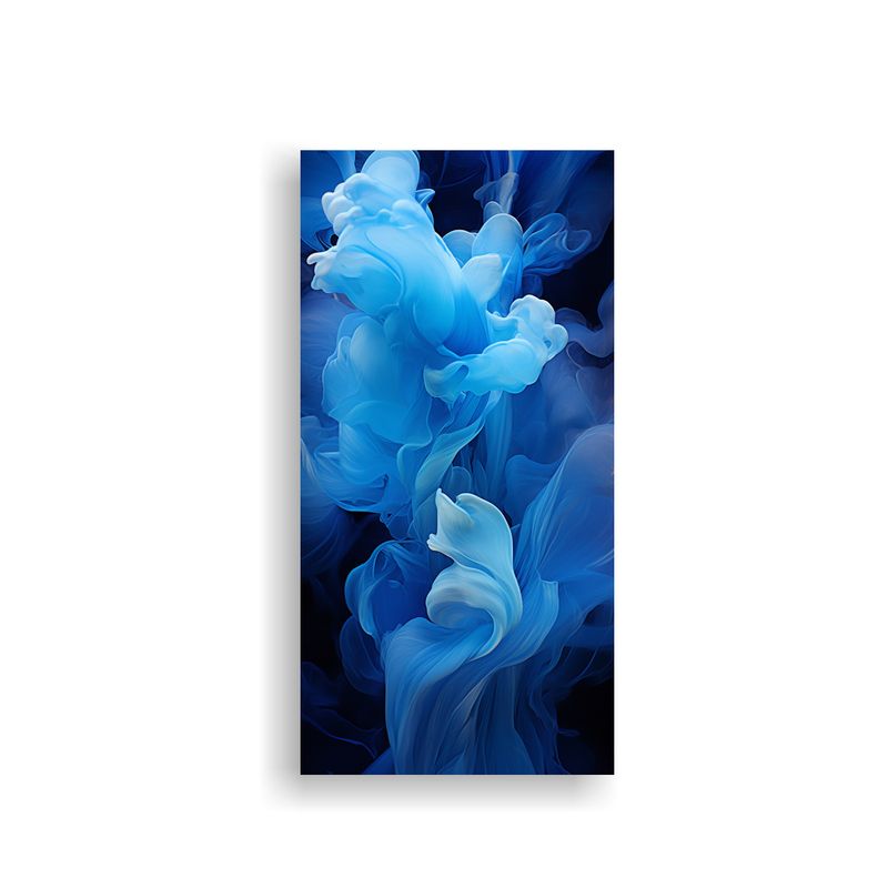 GENERICO - Pintura Decorativa Tela Holográfica Azul Claro 80x160 Cm