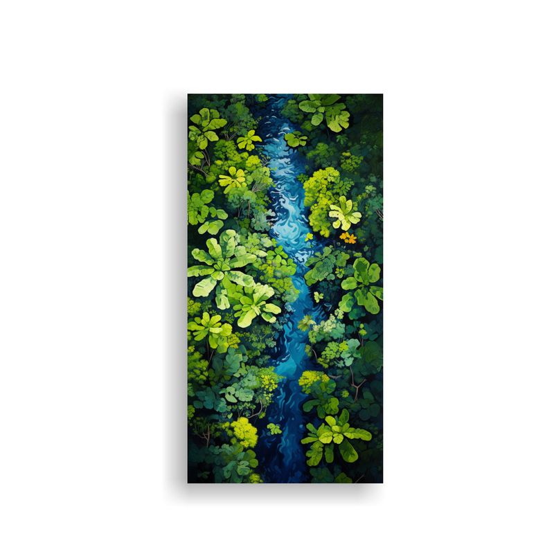 GENERICO - Pintura Decorativa Abstracta De Majestuosas 20x40 Cm