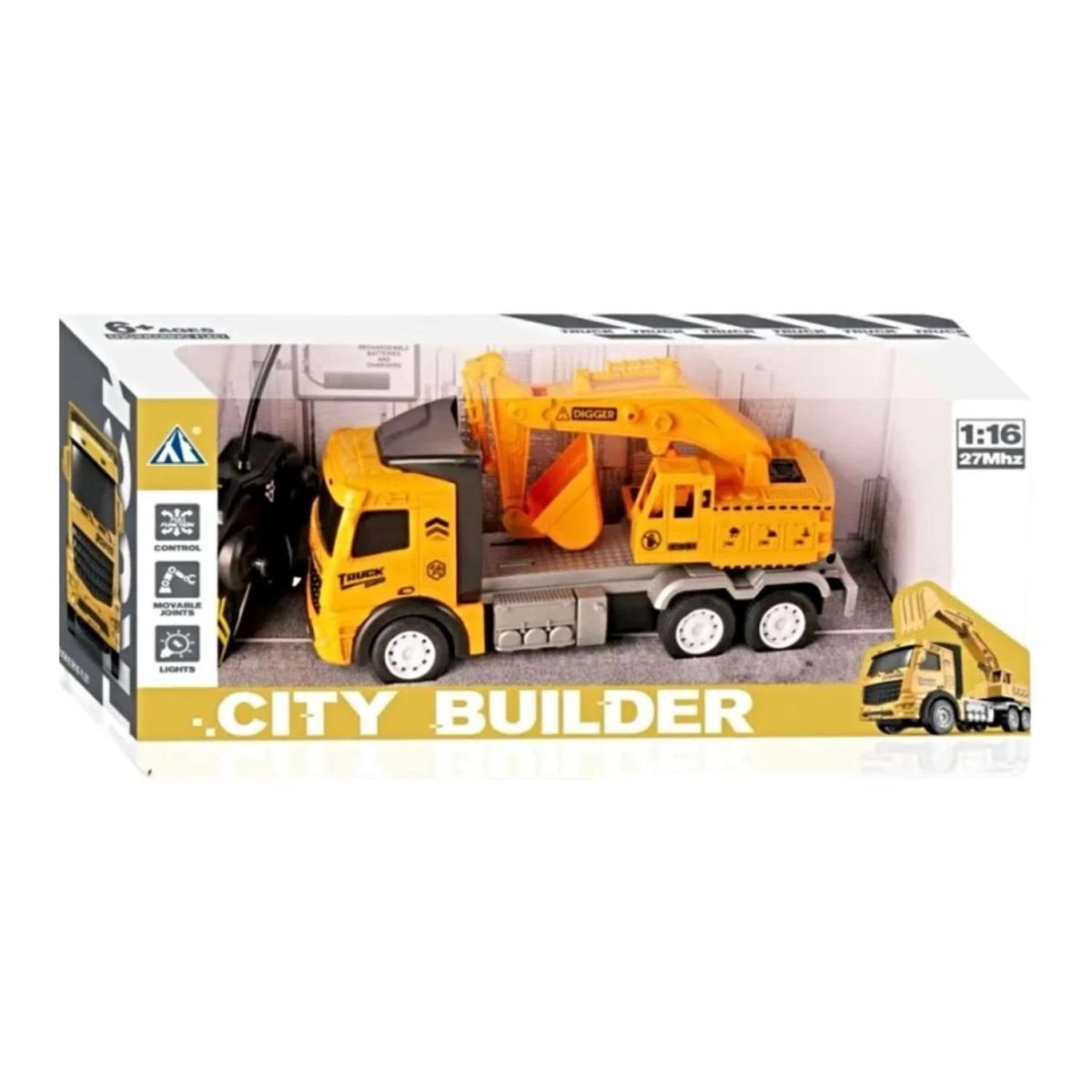GENERICO - Juguete Camion Excavadora A Control Remoto 116 Infantil