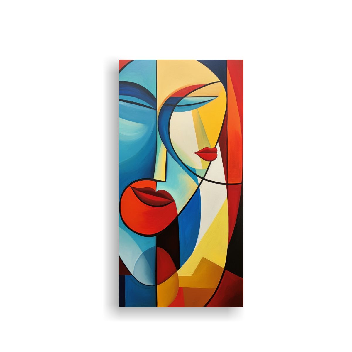 GENERICO - Tela En Bastidor Calidos Época Abstracto Fusion 20x40 Cm.