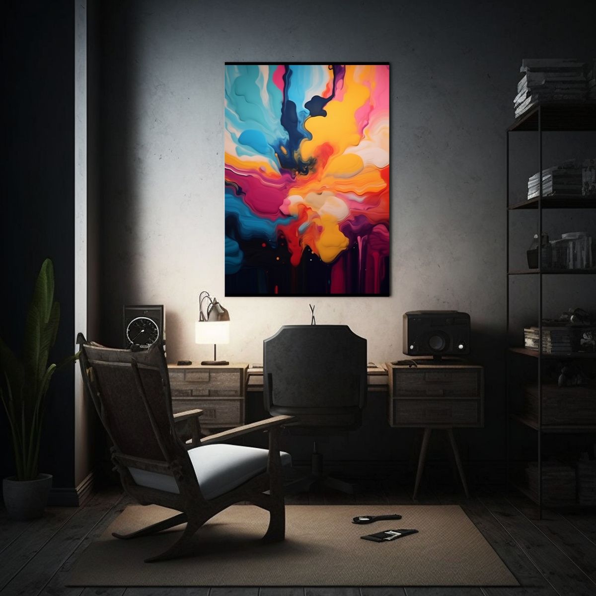 GENERICO - Cuadro Urbano Cuadro Arte Pared Elfiky 80x120 Cm