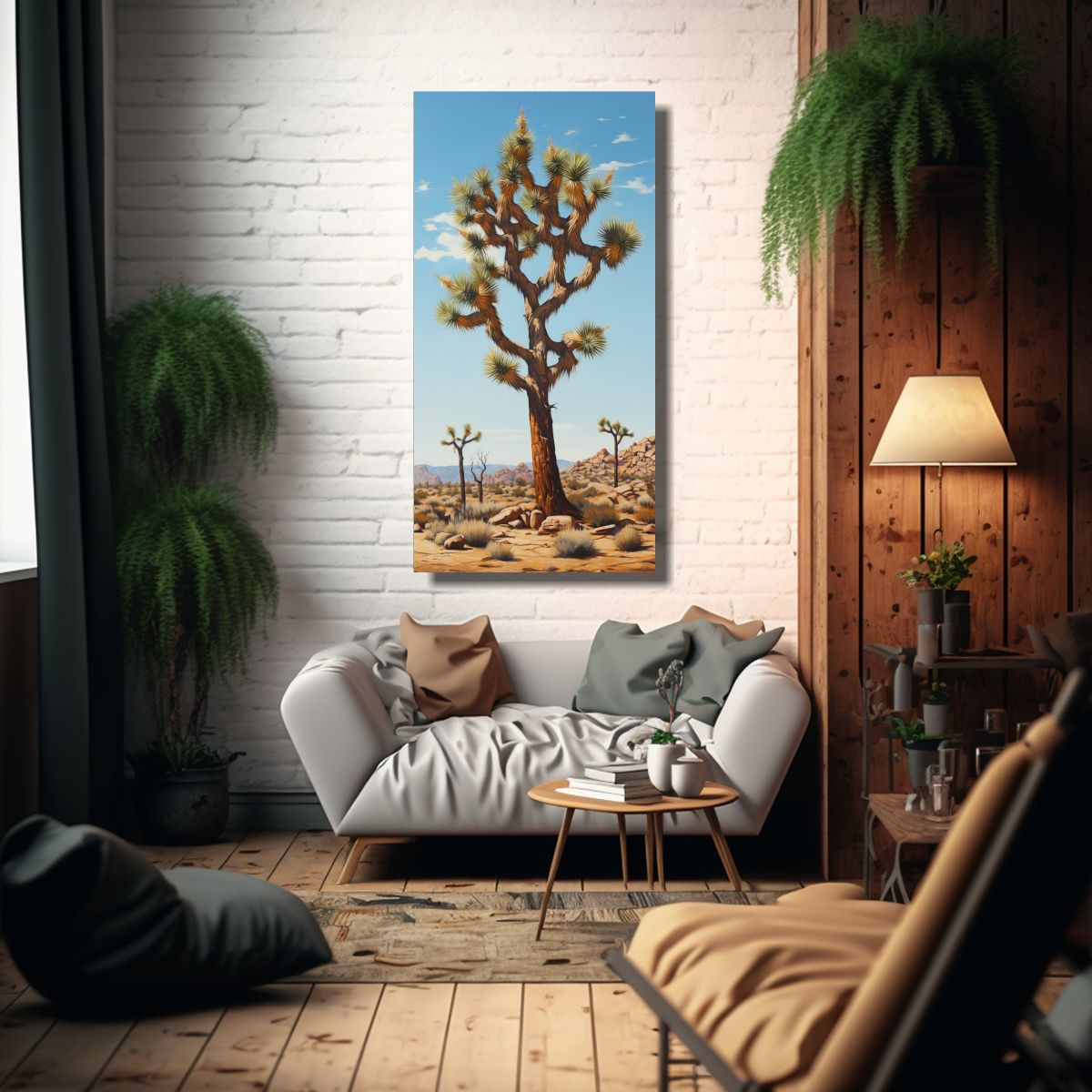 GENERICO - Lienzo Vanguardia Expresividad Joshua Tree 80x160 Cm