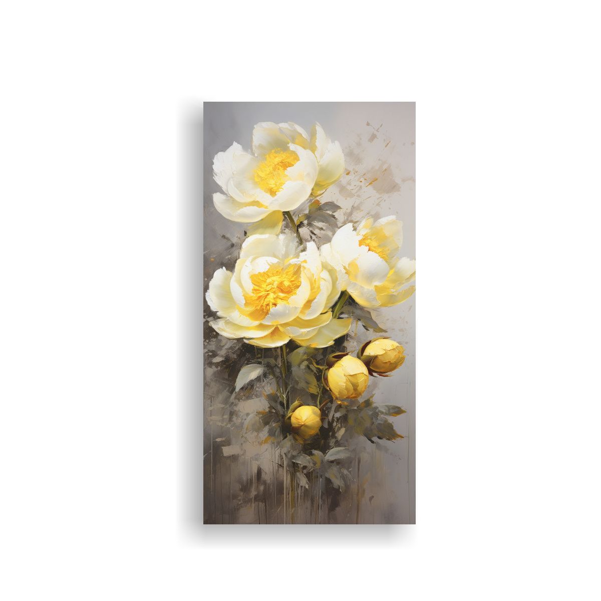 GENERICO - Lienzo Movimiento Motivo Flores Amapolas 40x80 Cm