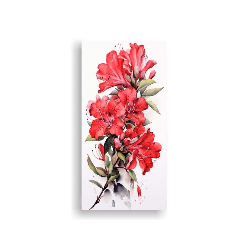 GENERICO - Pintura Abstracta Minimalista De Flores De 30x60 Cm