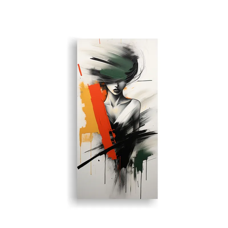 GENERICO - Pintura Abstracta Neominimalista De Impacto 40x80 Cm
