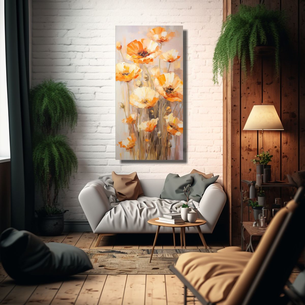 GENERICO - Pintura En Lienzo Con Detalles Intrincados De 50x100 Cm