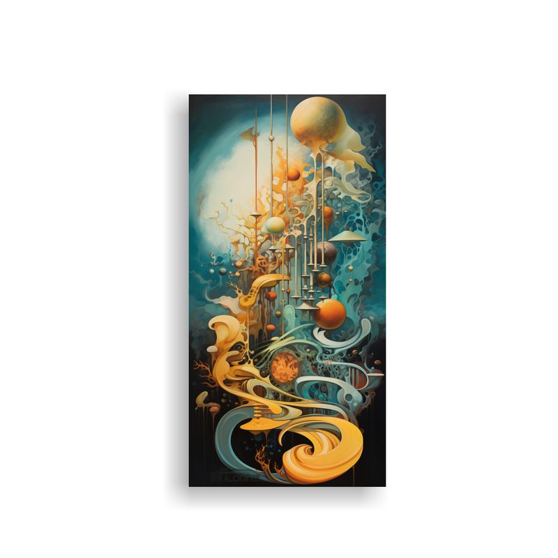 GENERICO - Cuadros Decorativos Surrealistas Con Expresividad 30x60 Cm