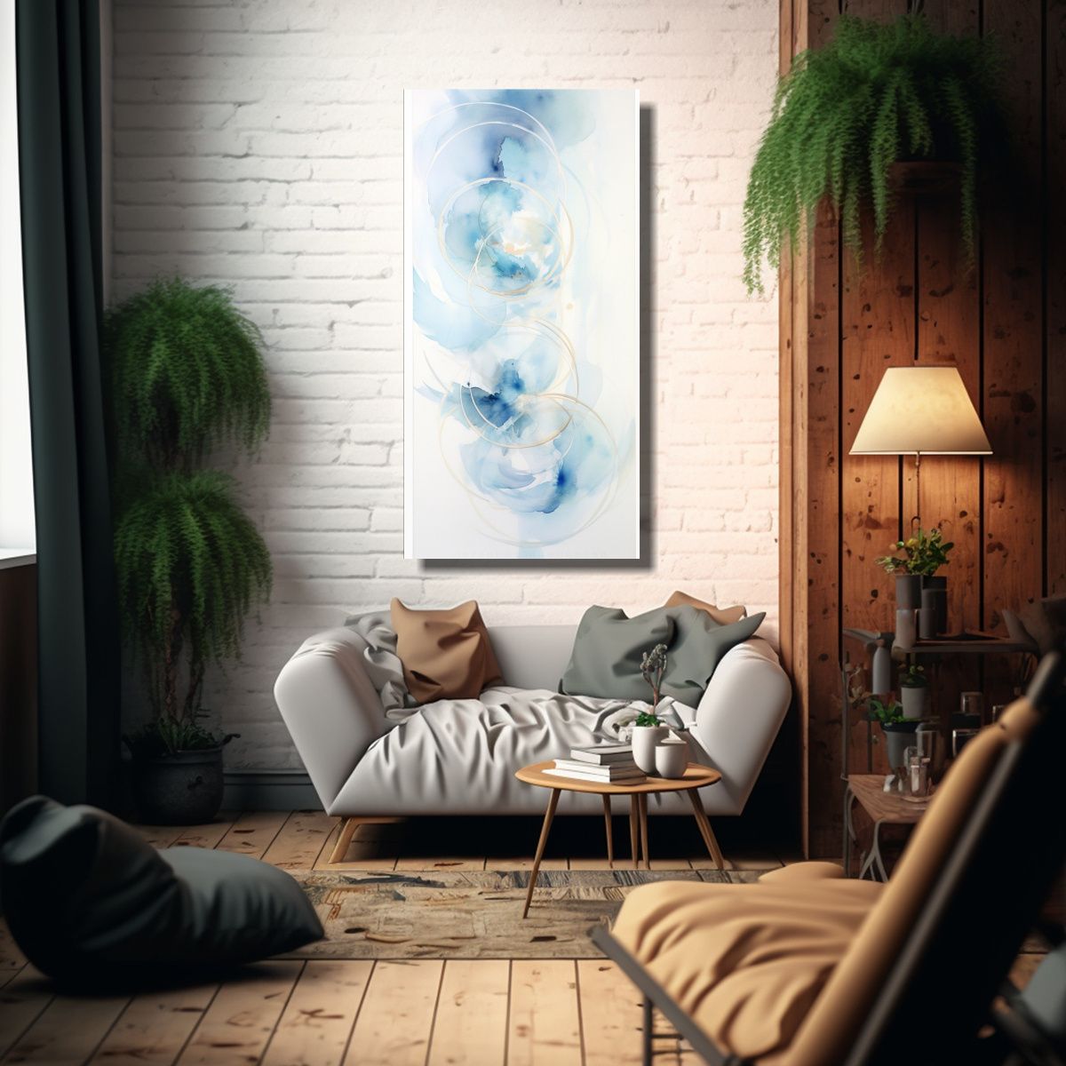 GENERICO - Cuadro Estrellados Whirling Abstracto Patrones 80x160 Cm