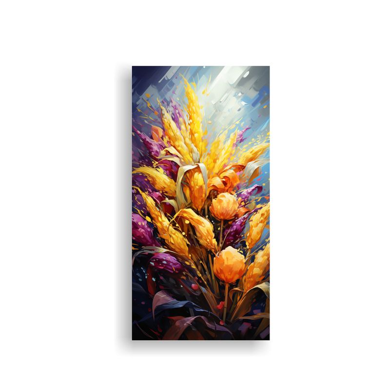 GENERICO - Pintura Decorativa Neonoir Para Sala Con Granos 60x120 Cm
