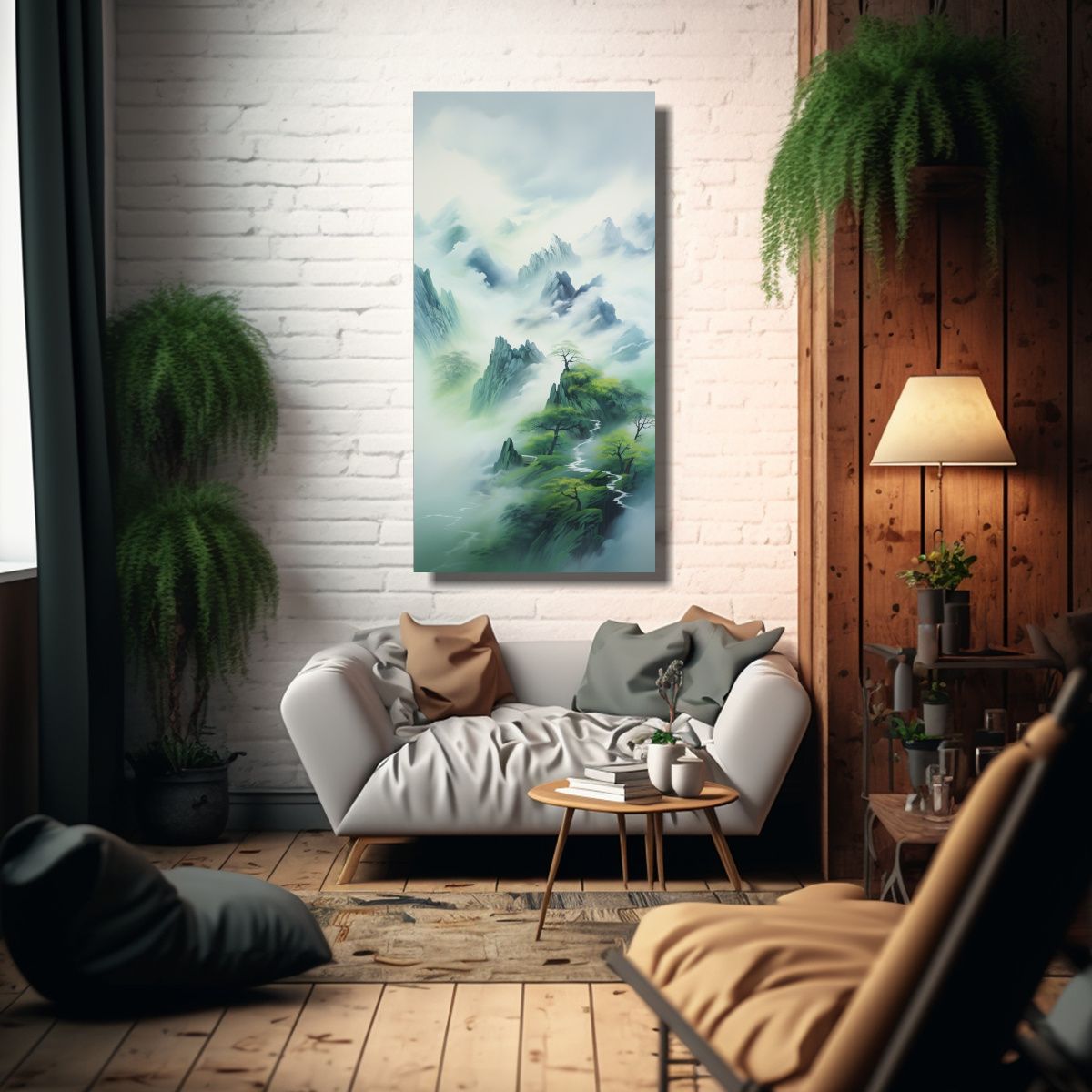 GENERICO - Cuadro Enigmático Estilo Galería La Esencia 70x140 Cm