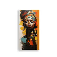 GENERICO - Cuadros Africanos Modernos Abstractos 20x40 Cm