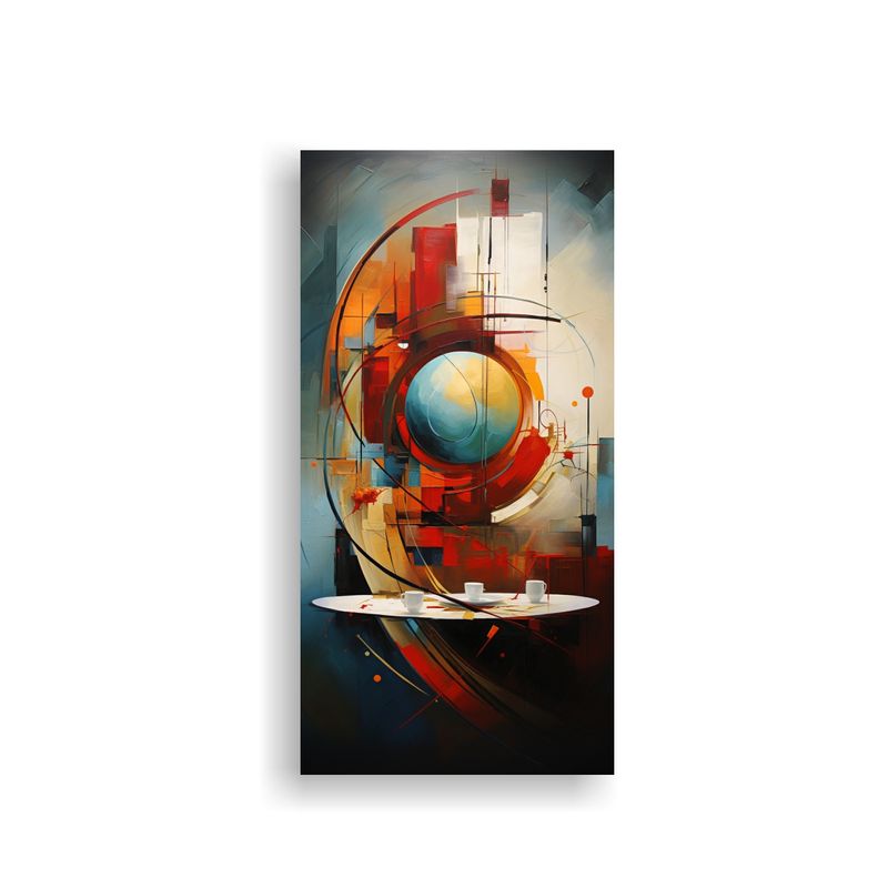 GENERICO - Cuadro Vintage Pinturas Abstractas Para Comedor 70x140 Cm