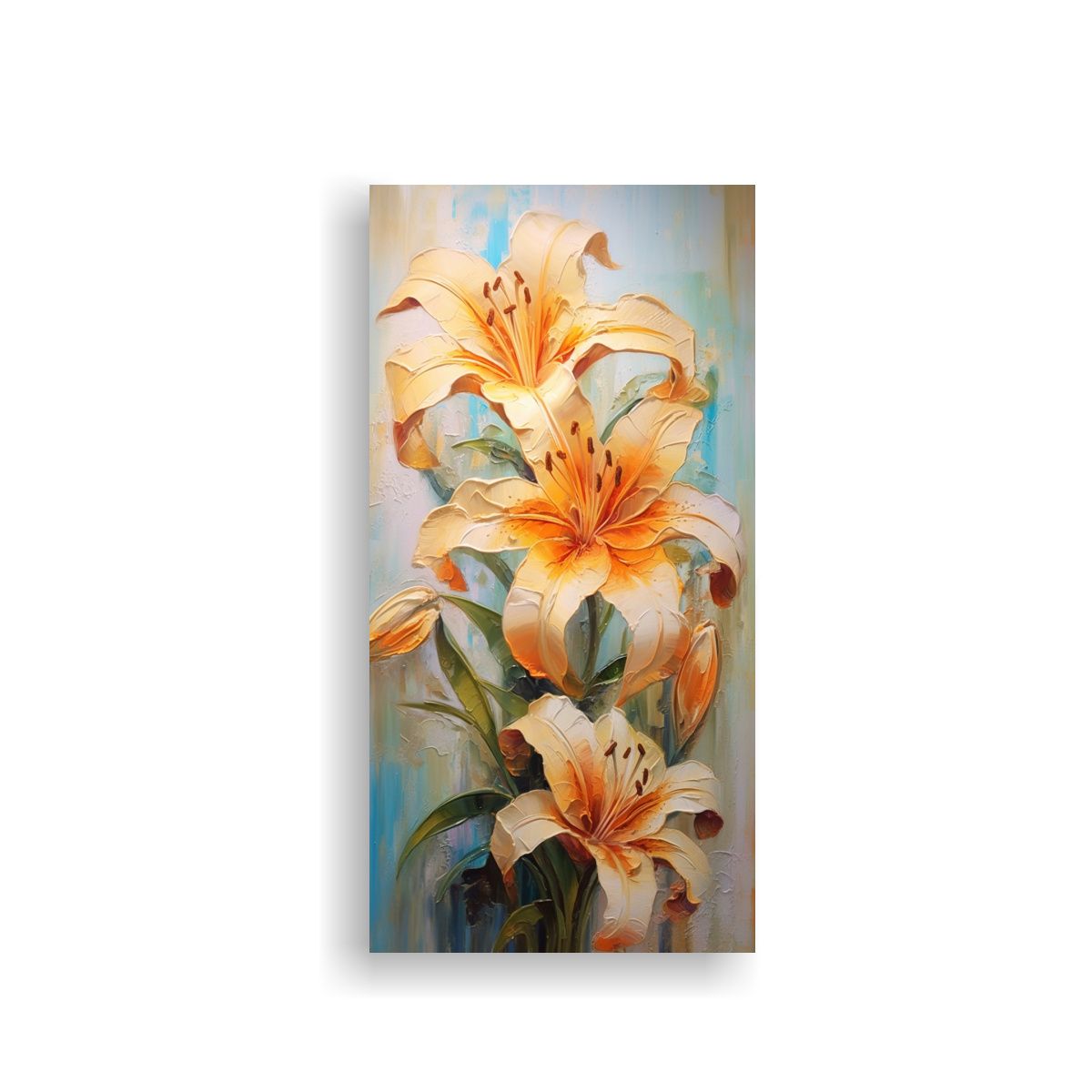 GENERICO - Cuadro De Diseño Único Con Lirio Colorido Y 50x100 Cm