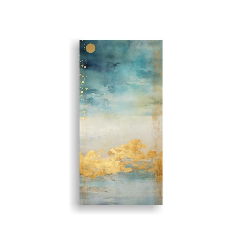 GENERICO - Cuadro De Pared Tonos Calma Con Acuarela Blanco 80x160 Cm