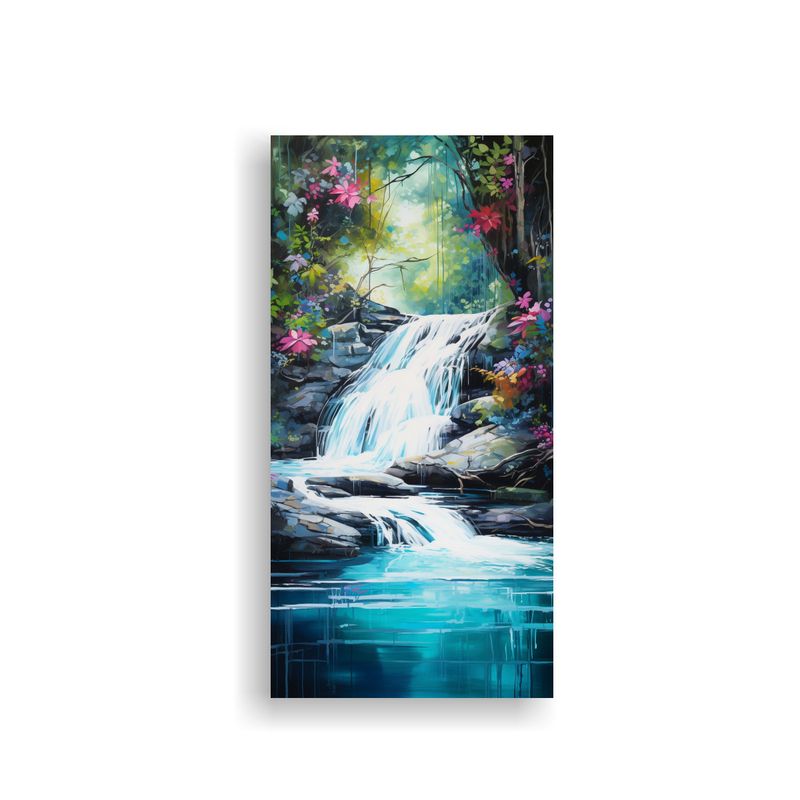 GENERICO - Pintura Decorativa Abstracta De Cascada Tranquila 30x60 Cm