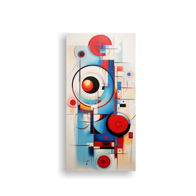 GENERICO - Pintura Abstracta Espectacular Formación Cuadro 20x40 Cm