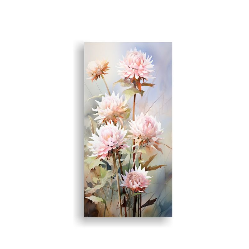GENERICO - Pintura Abstracta Moderna De Flores De Alcachofa 70x140 Cm