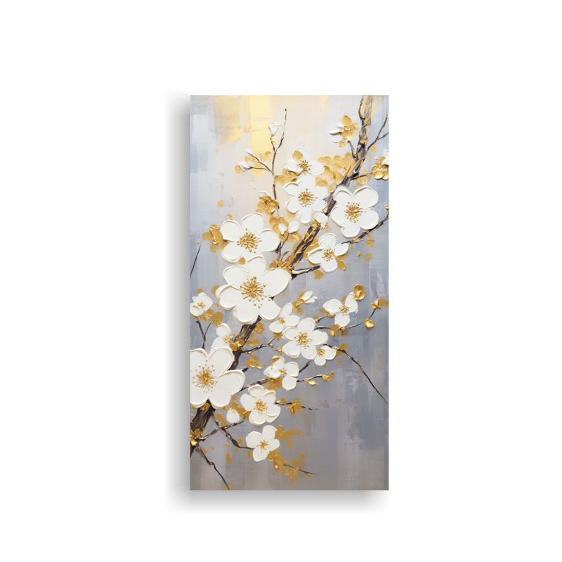 GENERICO - Pintura En Lienzo De Cerezos Dorados En La 60x120 Cm