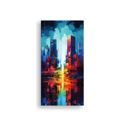 GENERICO - Pinturas De Decoración Modernas De Arte Mixto De 40x80 Cm