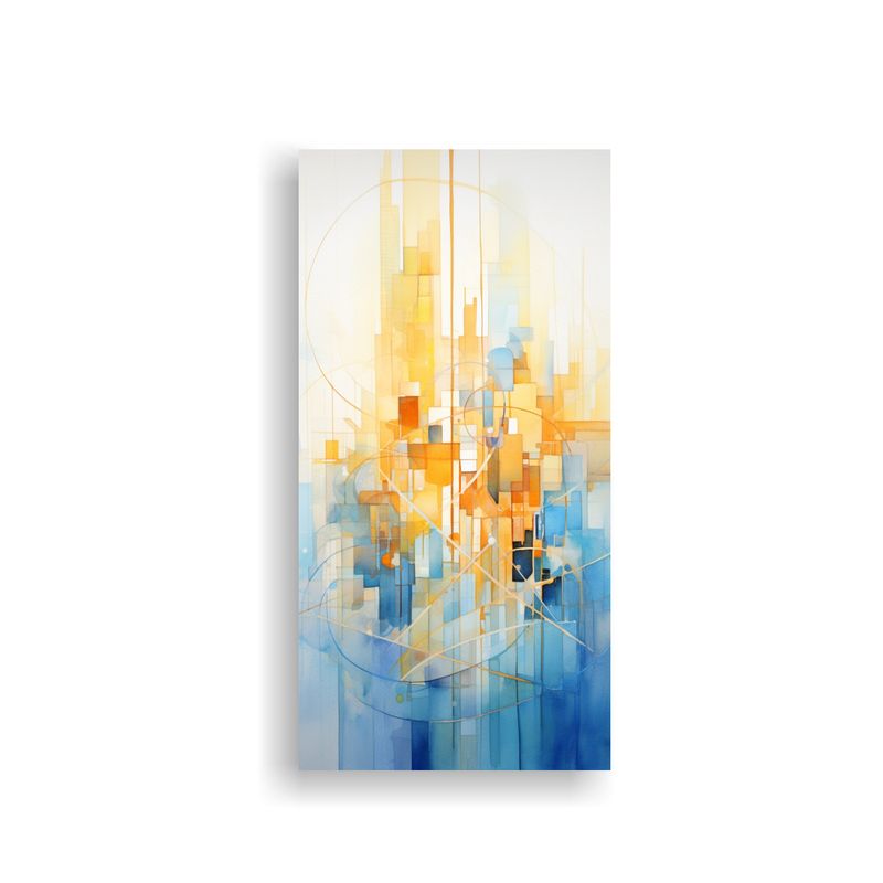 GENERICO - Lienzo Tema Obra Maestra De Una Pintura Abstracta 70x140 Cm