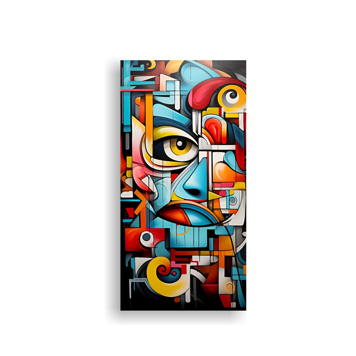 GENERICO - Cuadro Vanguardia Unica Fusión Abstracta De 80x160 Cm