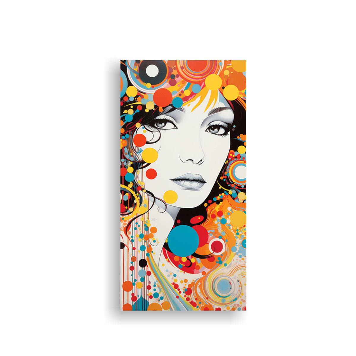 GENERICO - Cuadro Vintage Closeup Exótico Y Psicodélico 80x160 Cm