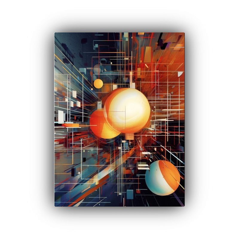 GENERICO - Cuadro Decorativo Lienzo Expresión Reflejo Hub 80x120 Cm