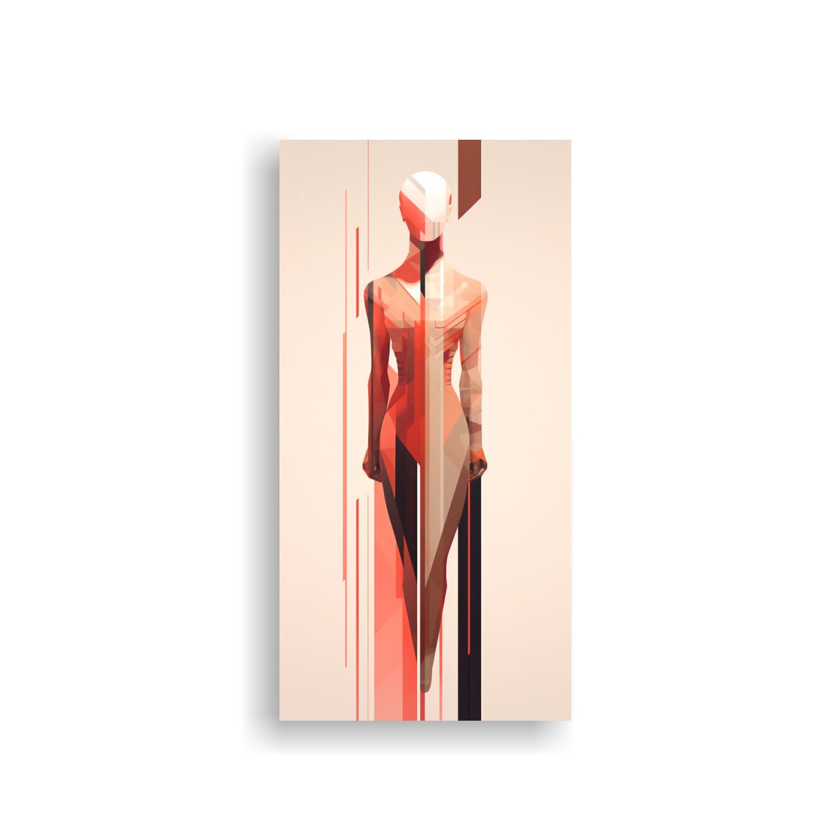 GENERICO - Pinturas De Arte Abstracto Temática Figura 30x60 Cm