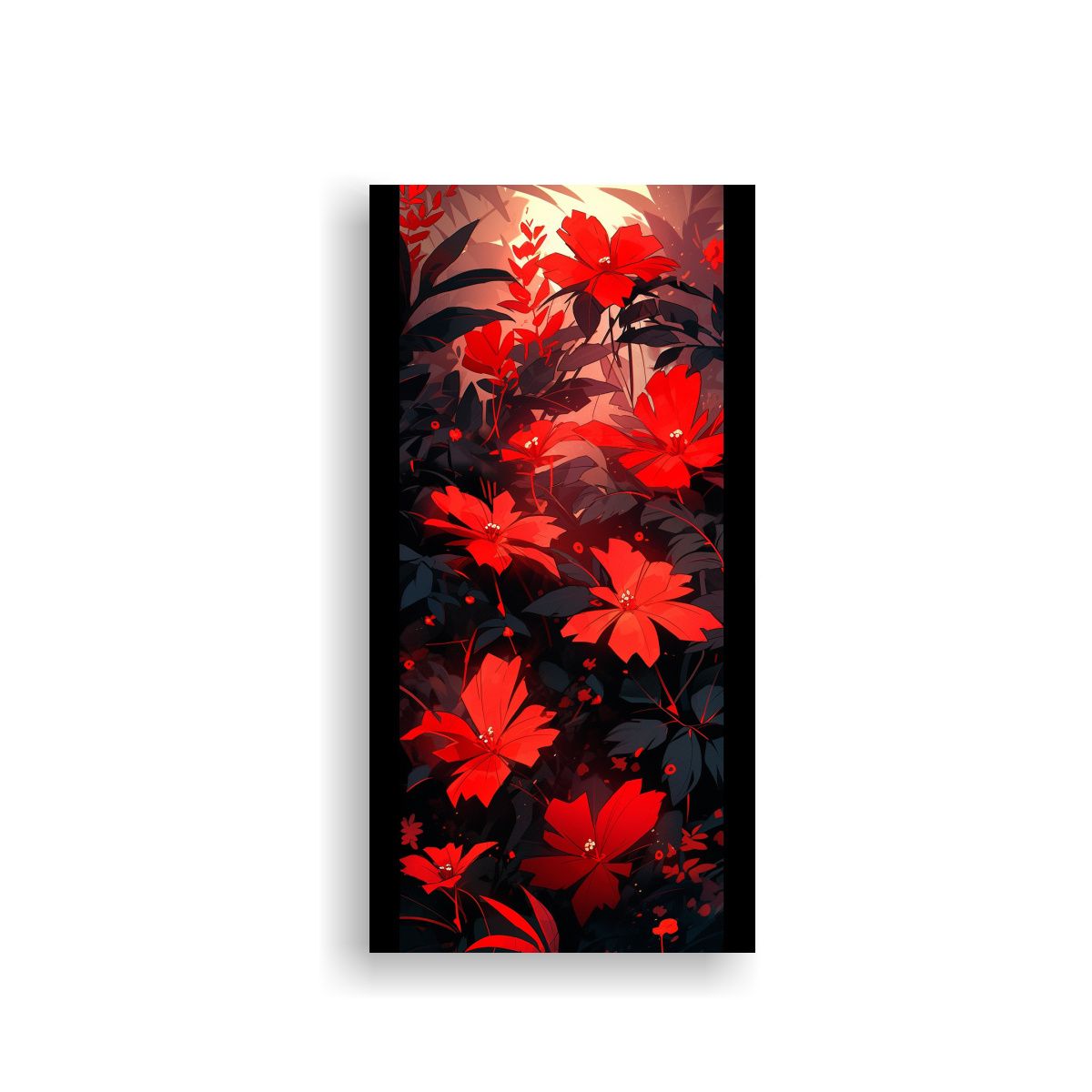 GENERICO - Cuadro Acuarela Estilo Neonoir Colores Vivos 20x40 Cm