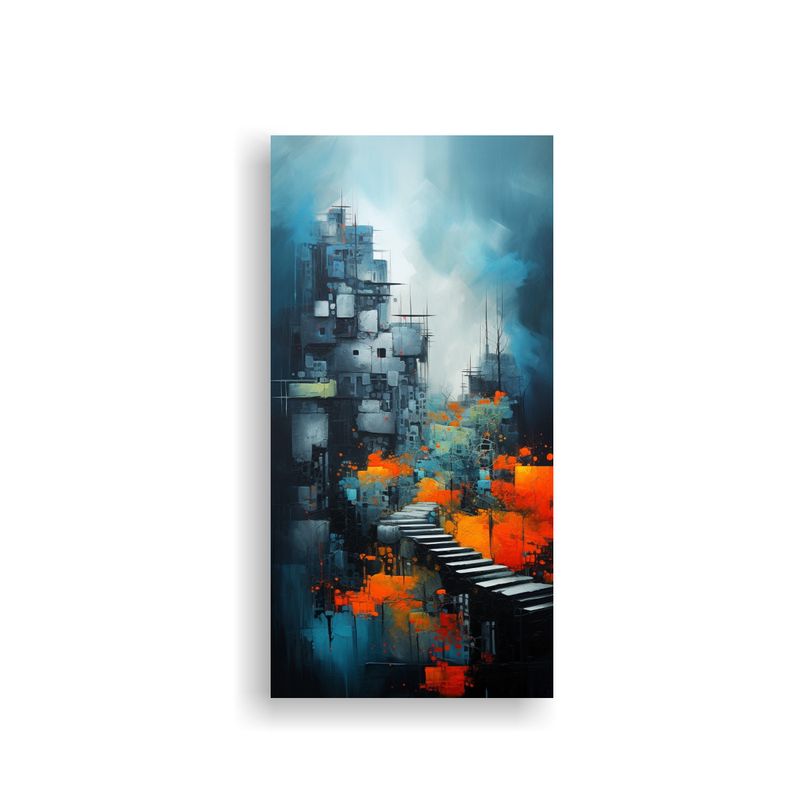 GENERICO - Pinturas Abstractas Paisajes Vanguardia 60x120 Cm