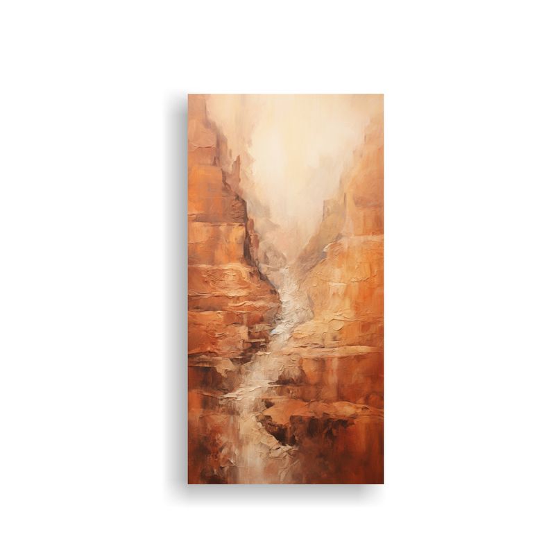 GENERICO - Tela En Bastidor Exposición Pintura Abstracta De 70x140 Cm