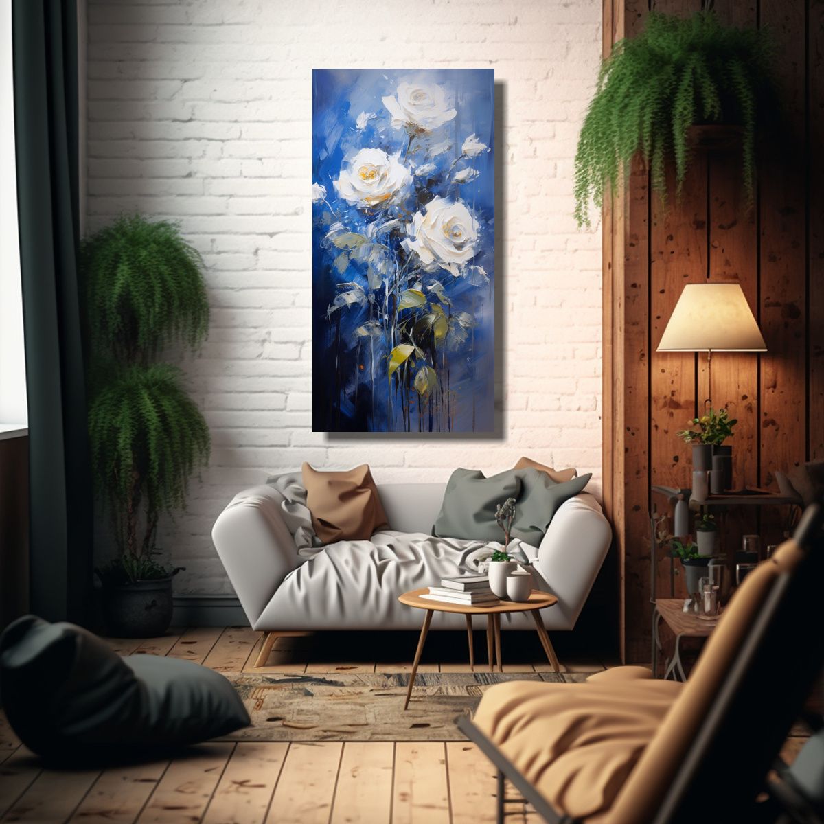 GENERICO - Cuadro De Pared Tema Urbano Con Una Pintura De 30x60 Cm