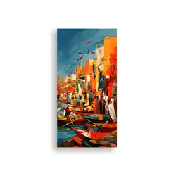 GENERICO - Pintura Abstracta Para Decoración Del Living En 30x60 Cm