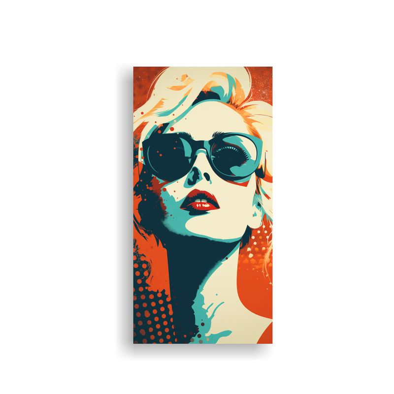 GENERICO - Pinturas Decorativas Con Tela Sublimada Y Riqueza 30x60 Cm