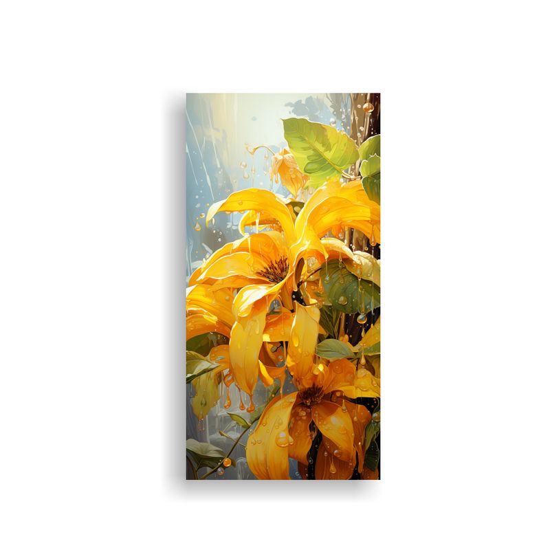 GENERICO - Pintura Abstracta Acuarela De árbol De Plátano 30x60 Cm