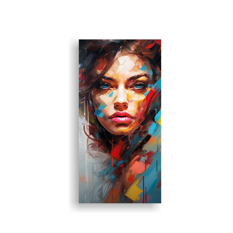 GENERICO - Cuadros De Retratos Abstractos En Lienzo Con 20x40 Cm
