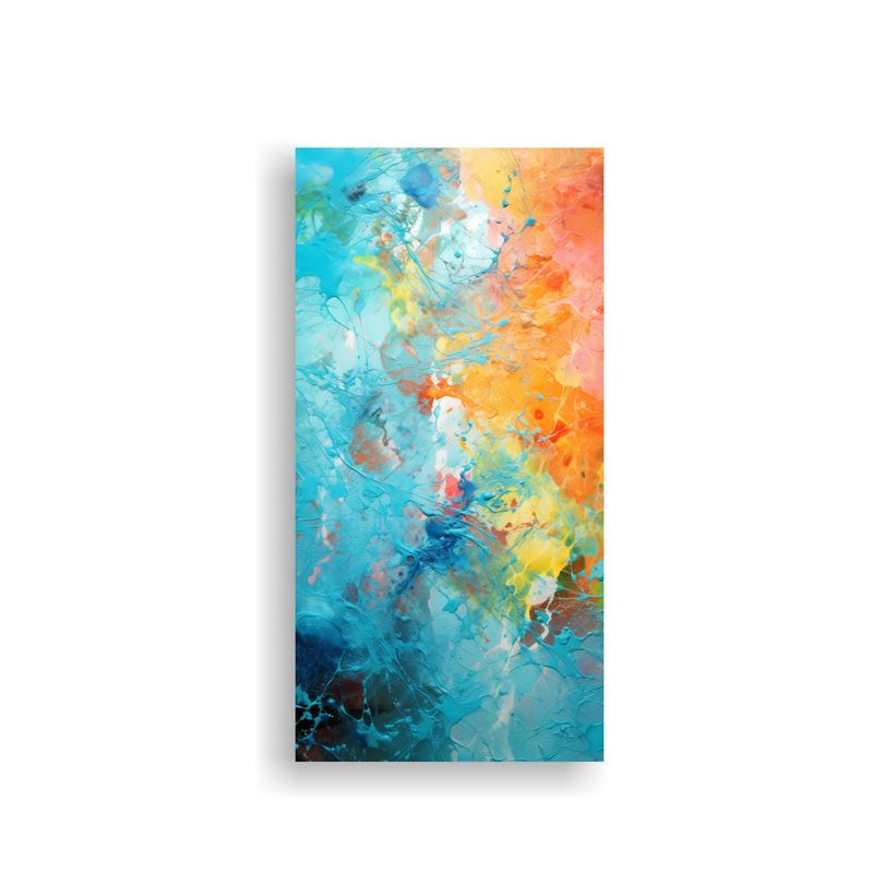 GENERICO - Pinturas Decorativas En Bastidor Con Detalles 30x60 Cm