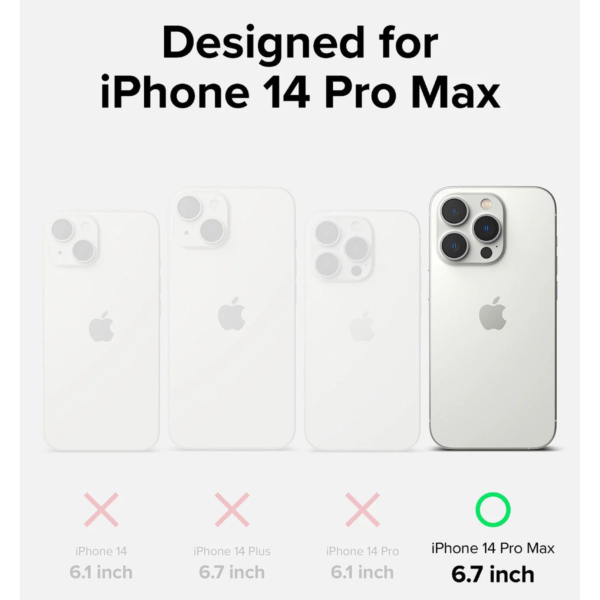 GENERICO - Carcasa Ringke De Silicona Para iPhone 14 Pro Max - Purpura