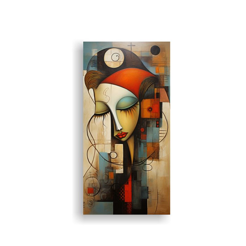 GENERICO - Cuadro Abstracto Moderno Con Relieve Y Texturas 40x80 Cm