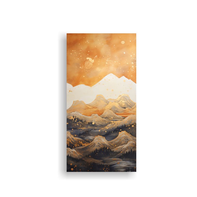 GENERICO - 1 Cuadro Espectacular Paisaje De Montaña Con Un 20x40 Cm