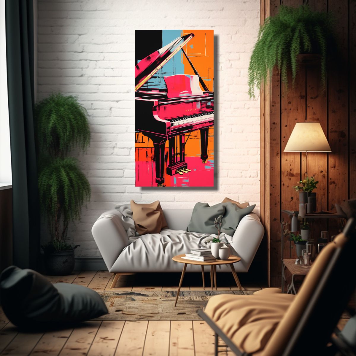GENERICO - Cuadro Moderno Simétrico De Andy Warhol Que 40x80 Cm