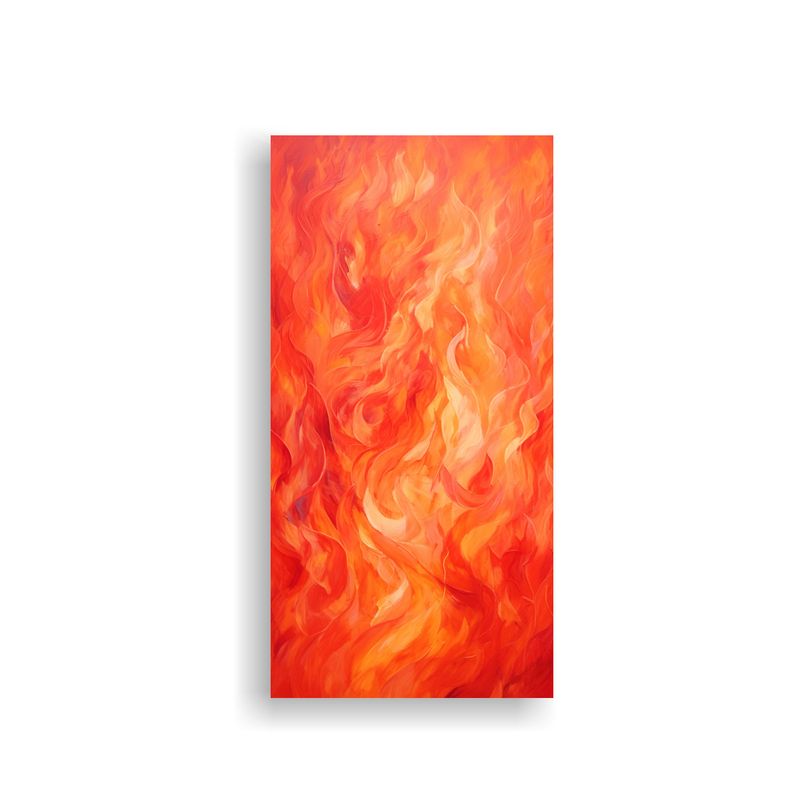 GENERICO - Arte Creativa Adorno Abstracto En Rojos Intensos 70x140 Cm