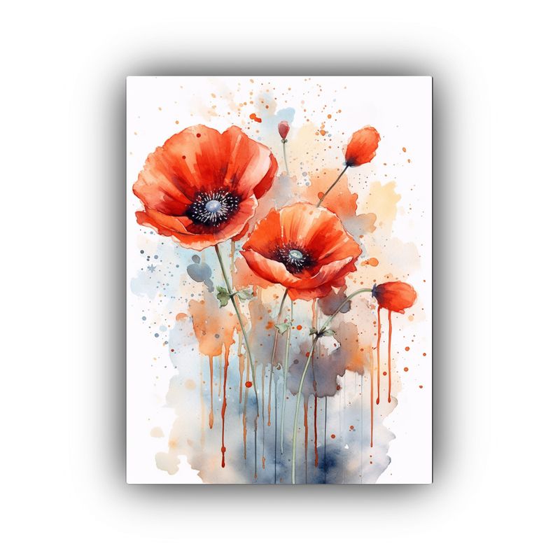 GENERICO - Pintura Tela Bastidor Flores Alegres Estilo 80x120 Cm