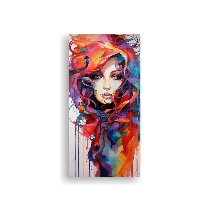 GENERICO - Cuadro Inspirador Textura De Una Hermosa Mujer 40x80 Cm