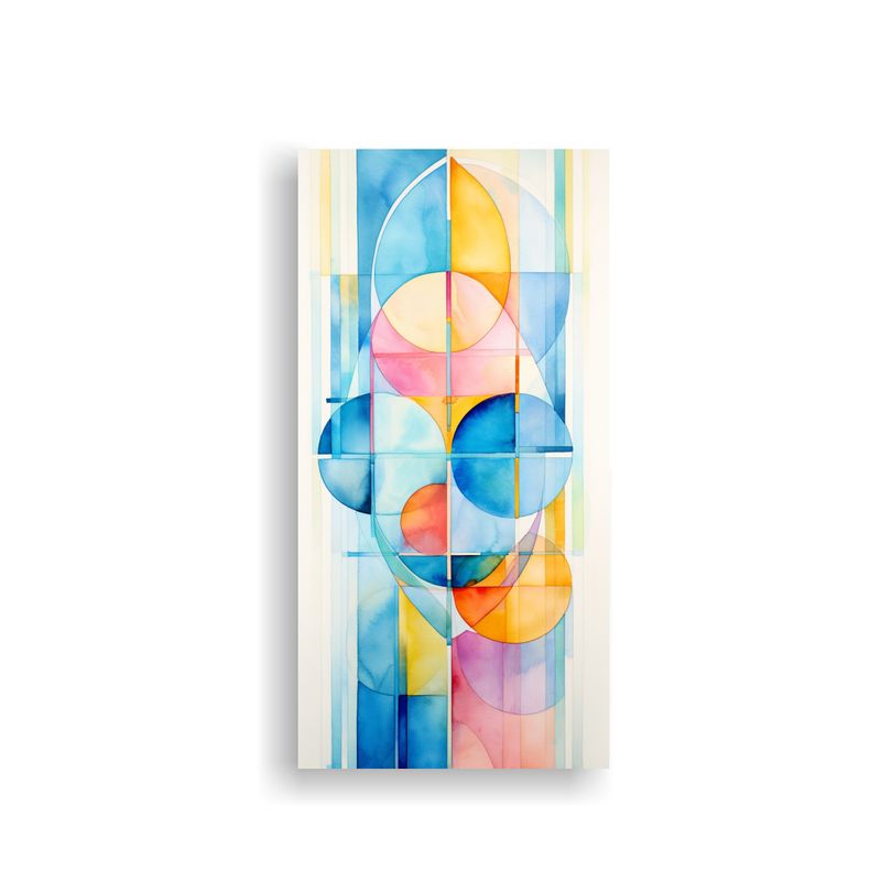 GENERICO - Pintura Decorativa Abstracta De Fusión Acuarela 60x120 Cm