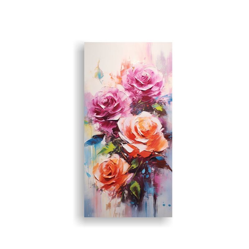 GENERICO - Pintura En Lienzo De Salón Con Vibrantes Colores 60x120 Cm