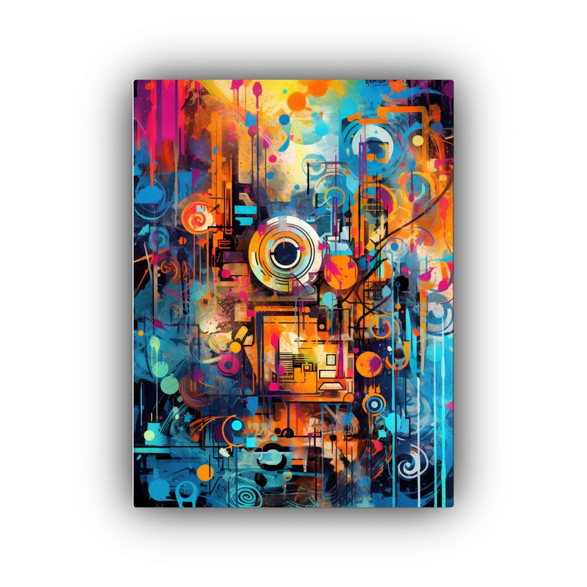 GENERICO - Mural Digital De Diseño Inspirado En Arte 80x120 Cm